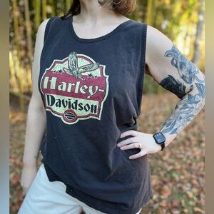 DISTRESSED HARLEY-DAVIDSON TANK TOP - SIZE 2XL